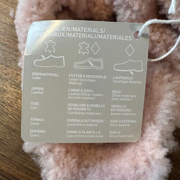 NWT Papillio Birkenstock Arizona Big Buckle Teddy Platform Crystal Rose Size 38 - Picture 5 of 10